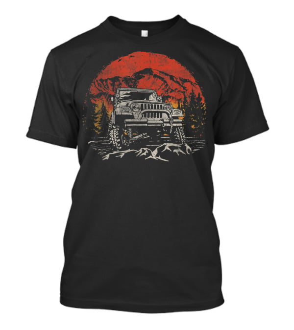 Retro Vintage Jeeps Enthusiast Off-Road Adventure T-Shirt