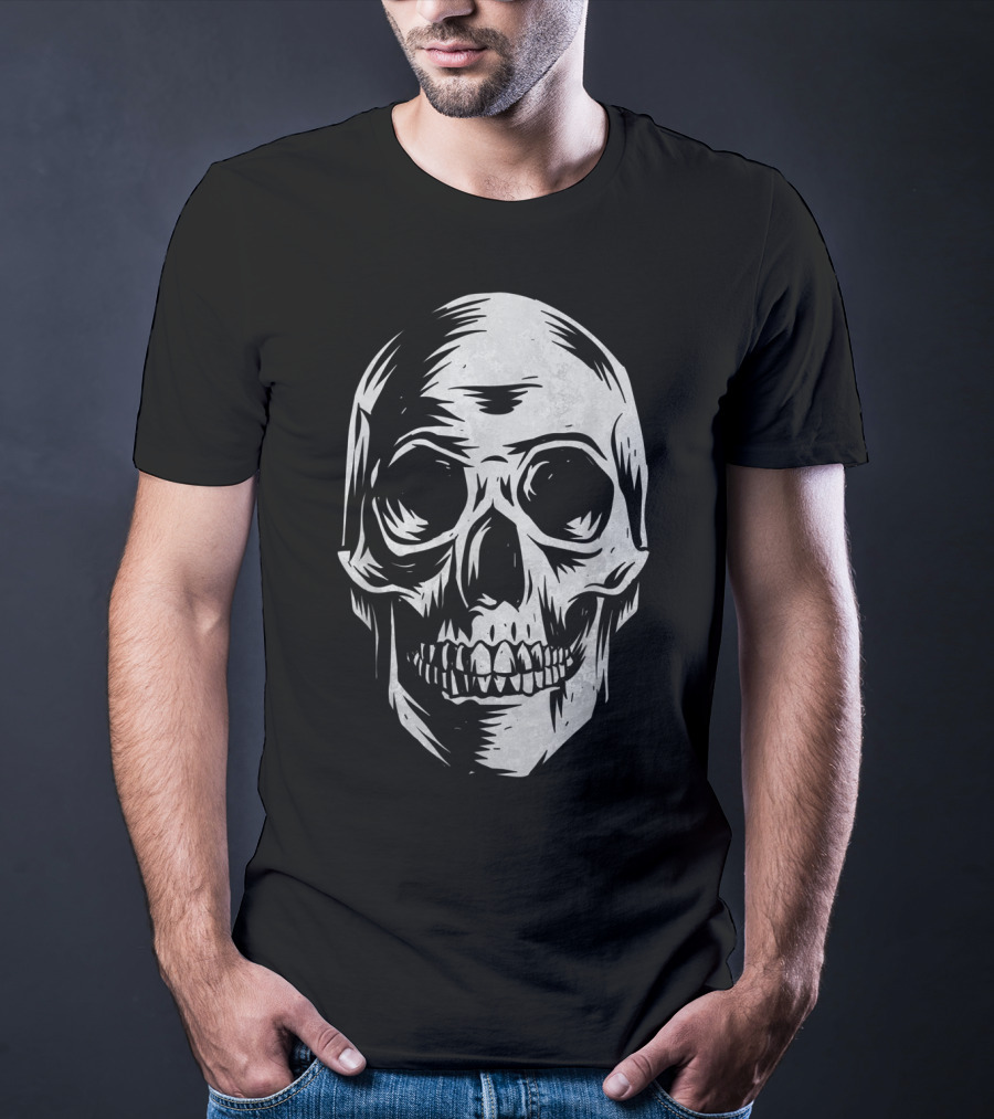 Skull Distressed Vintage Hall T-Shirt