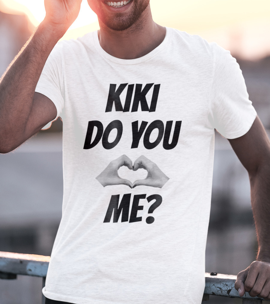 KIKI Do You Love Me Hands Heart Shape T-Shirt