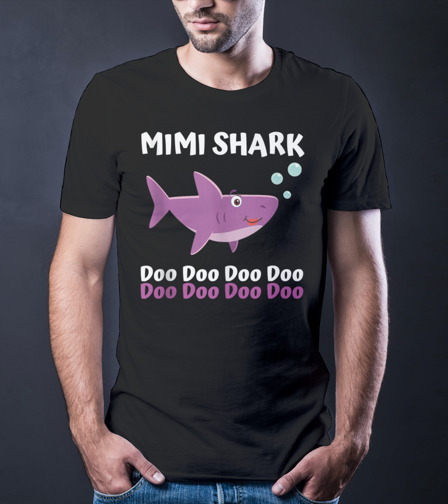 Mimi Shark Doo Doo Doo Doo Matching Family Shark Set T-Shirt