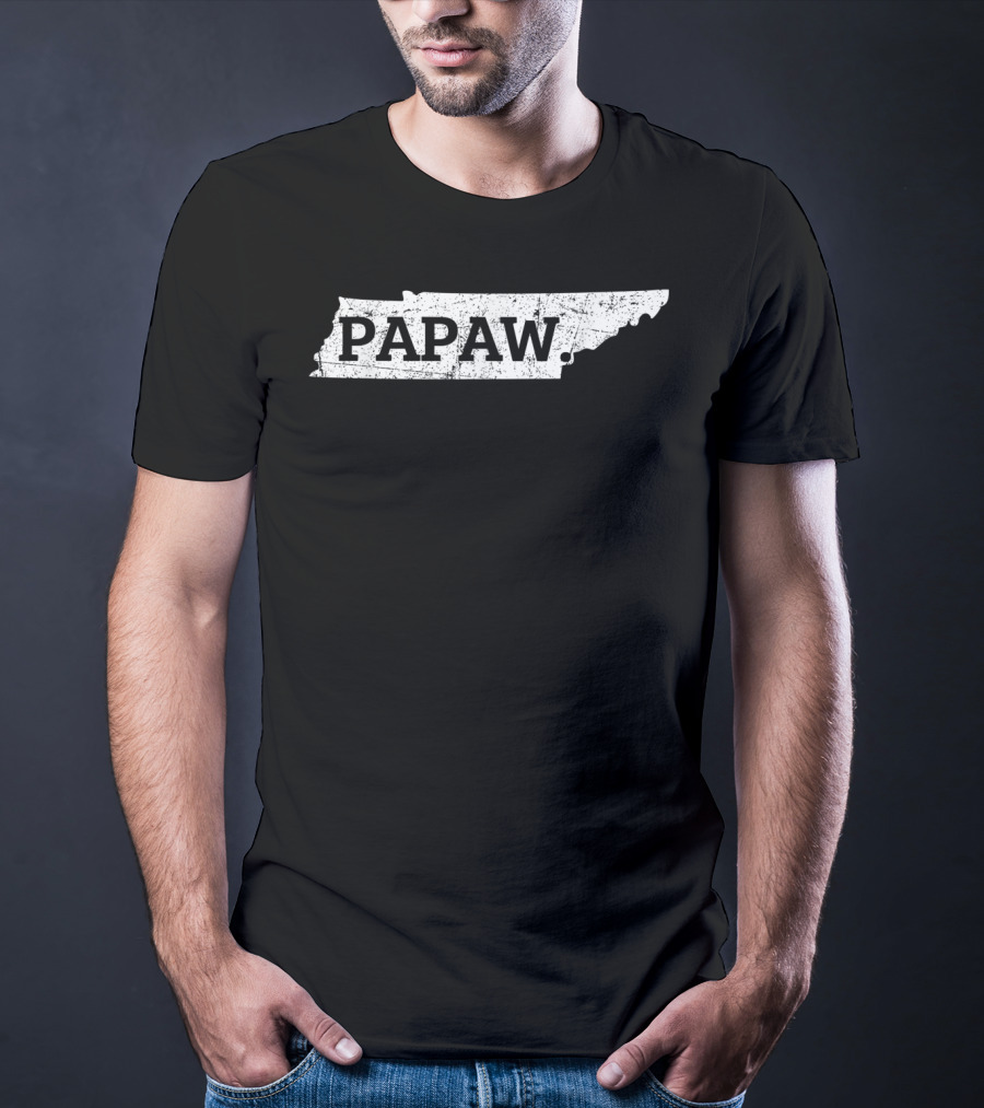 Papaw Tennessee State Map T-Shirt