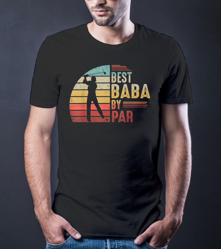 Best Baba By Par Golf Lover Mens Fathers T-Shirt