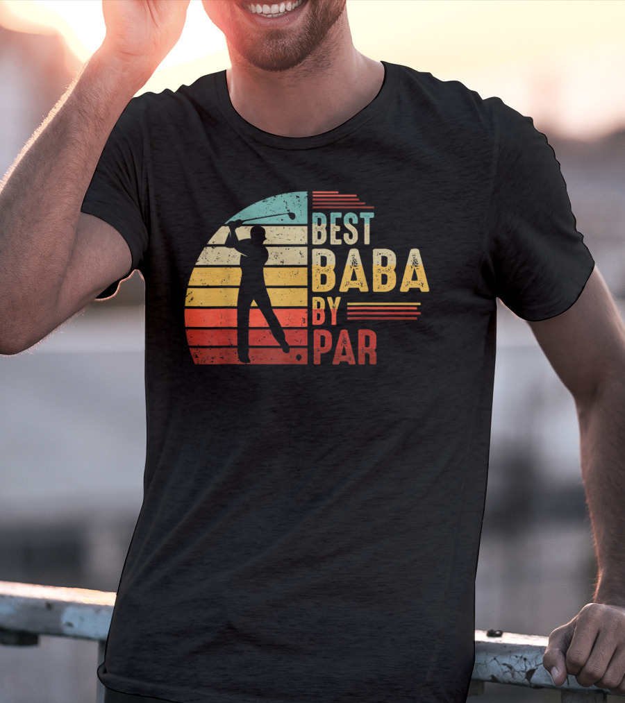 Best Baba By Par Golf Lover Mens Fathers T-Shirt