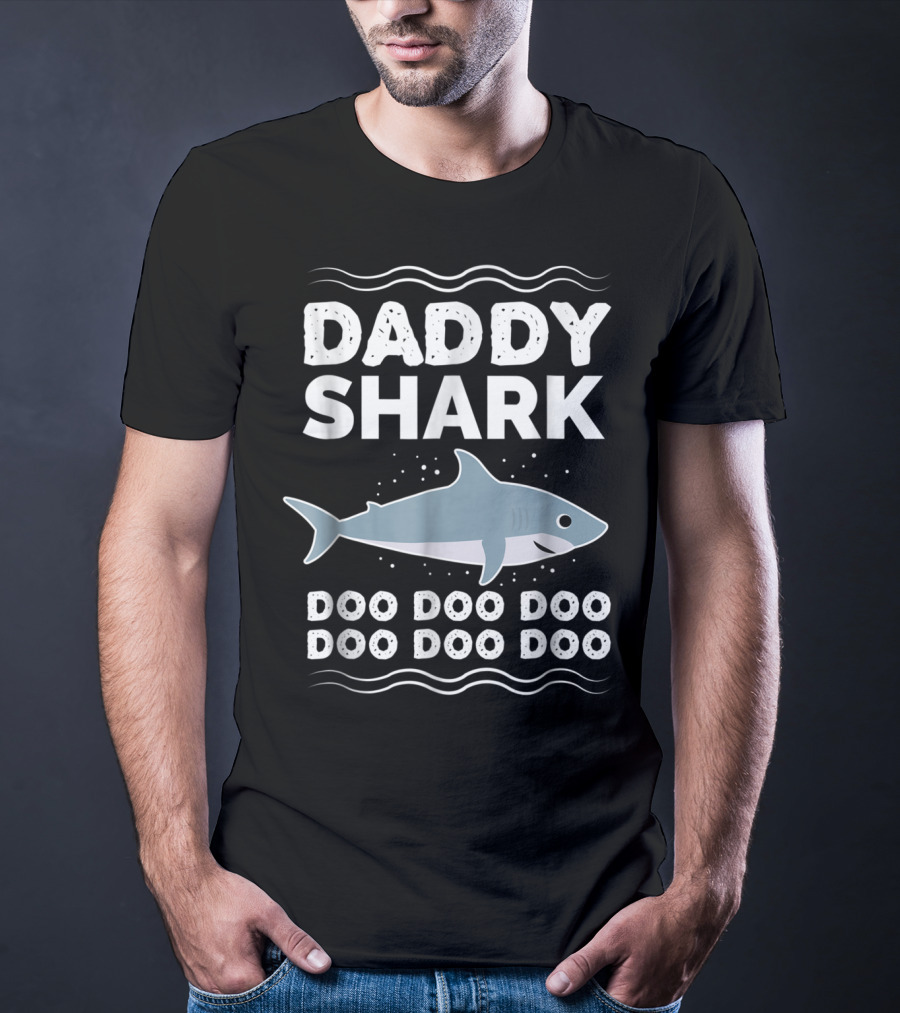 Daddy Shark Doo Doo Doo Mens Matching Fam T-Shirt