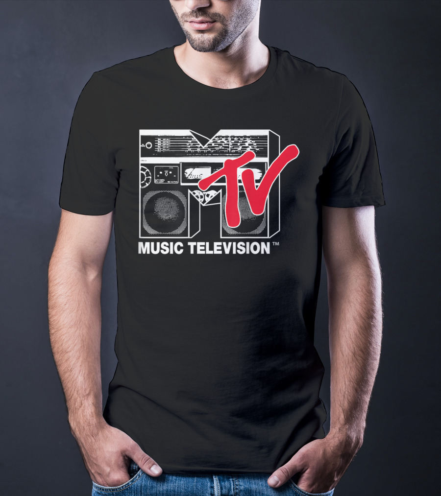 MTV Music Television Red Boombox T-Shirt