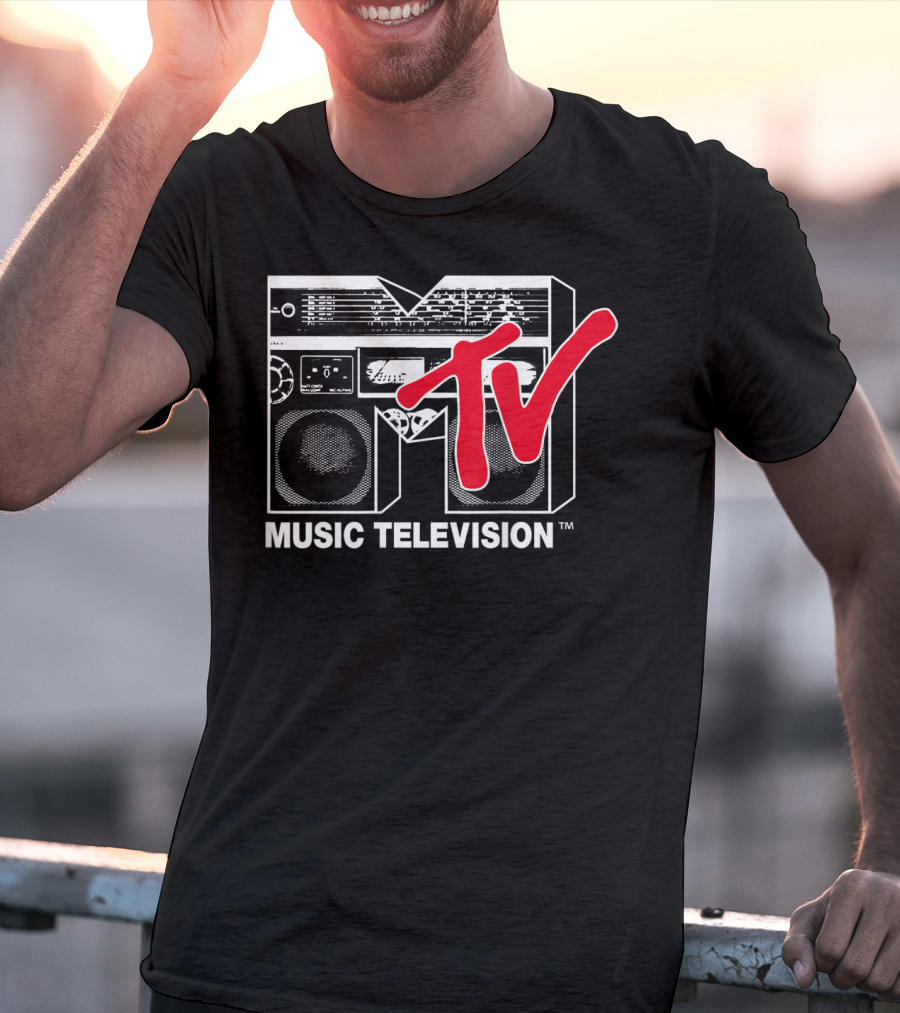 MTV Music Television Red Boombox T-Shirt