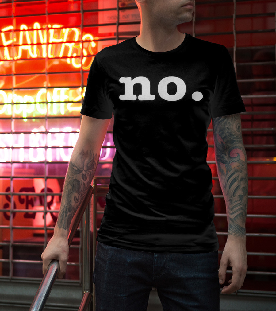 No Period Statement Minimalist T-Shirt