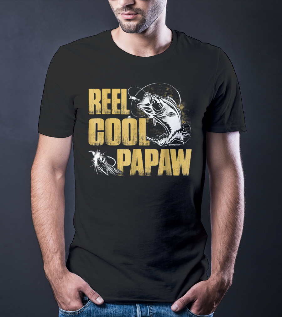 Reel Cool Papaw Fishing Bass Jumping Lure T-Shirt