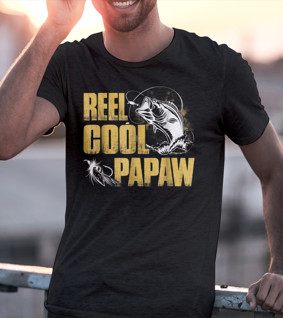 Reel Cool Papaw Fishing Bass Jumping Lure T-Shirt
