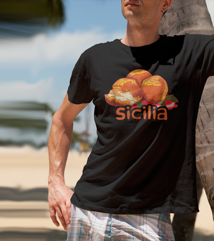 Sicilia Arancini Rice Balls Sicily T-Shirt