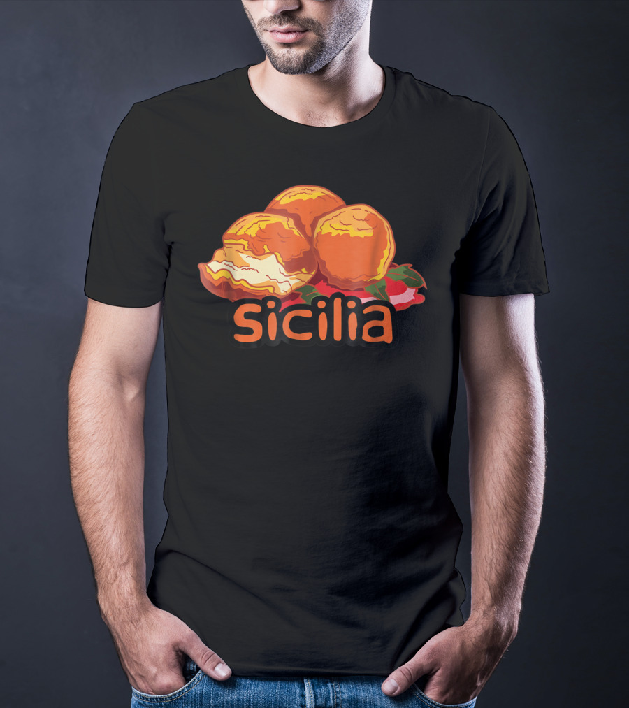 Sicilia Arancini Rice Balls Sicily T-Shirt