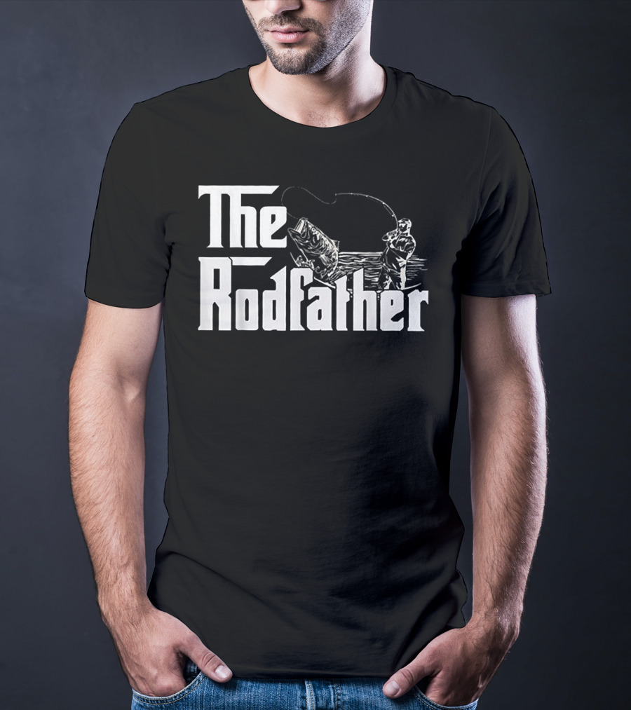 The Rodfather Bass Fishing Humor For Anglers T-Shirt
