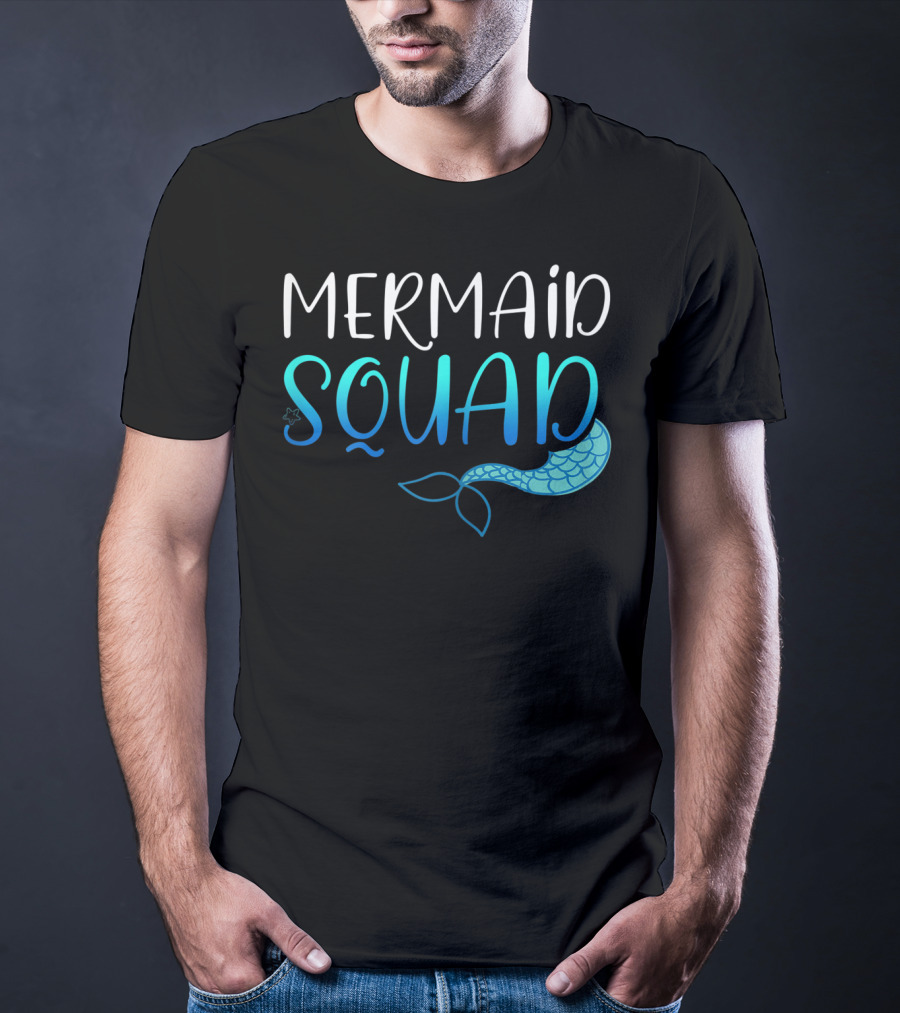 Mermaid Squad Fun Ocean Tail Insight T-Shirt