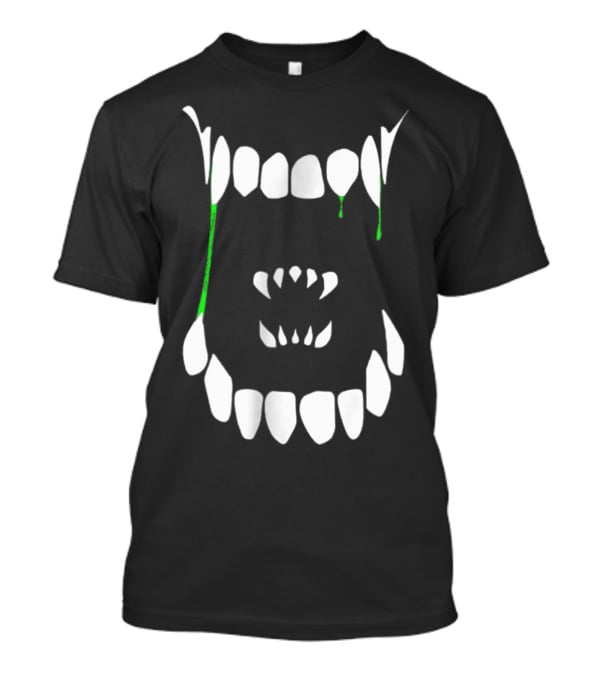 Xenomorph Xeno Teeth Green Drip Adults T-Shirt