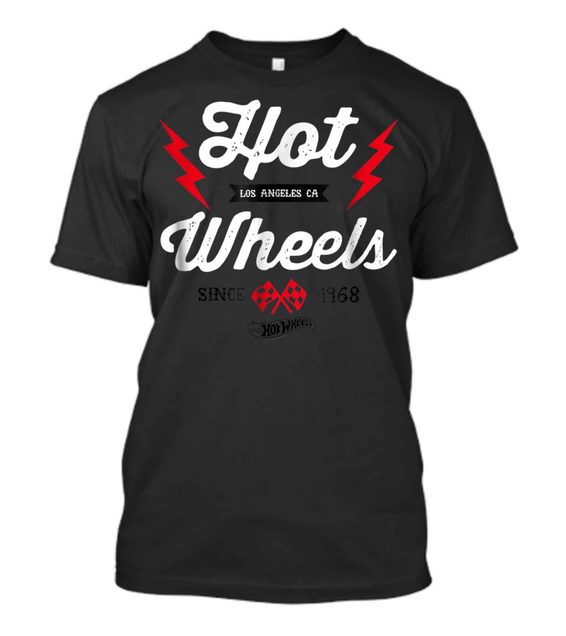 Hot Wheels Los Angeles CA Since 1968 Vintage Badge Flame T-Shirt
