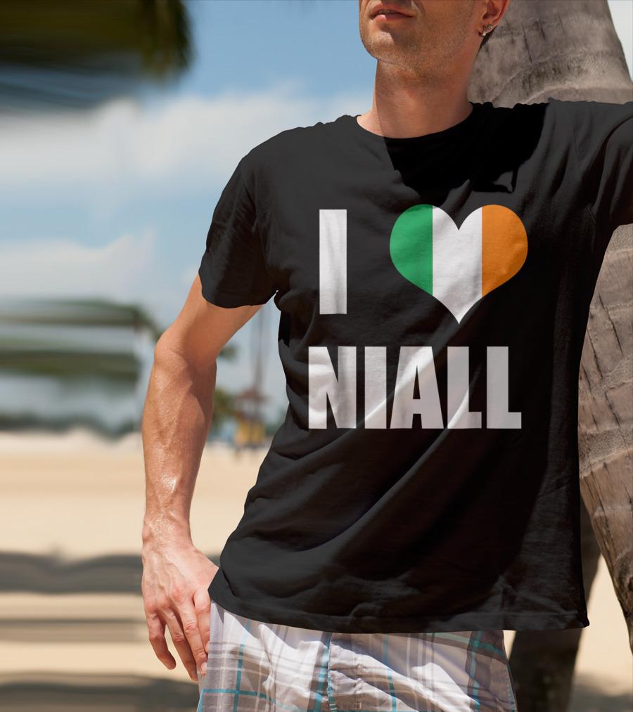 I Heart Niall With Ireland Flag Colors T-Shirt