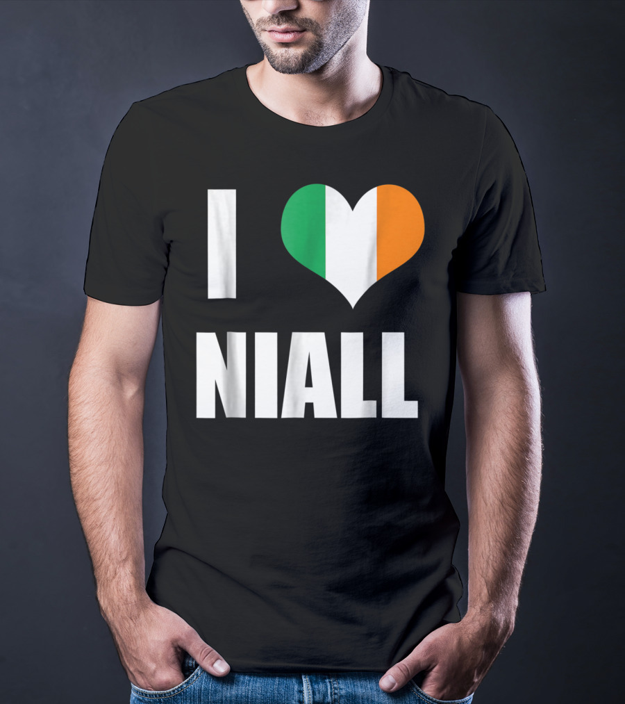 I Heart Niall With Ireland Flag Colors T-Shirt