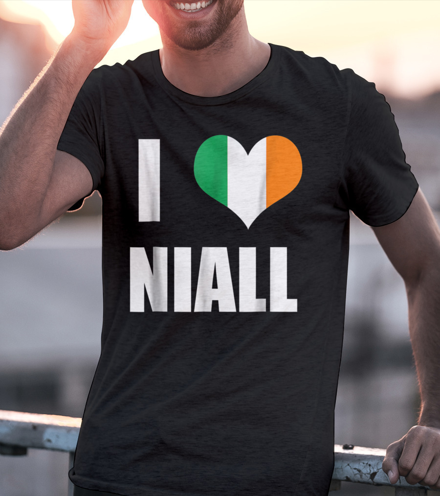 I Heart Niall With Ireland Flag Colors T-Shirt