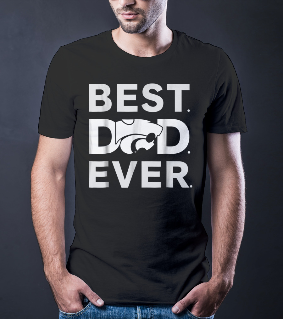 Kansas State Wildcats Best Dad Ever T-Shirt