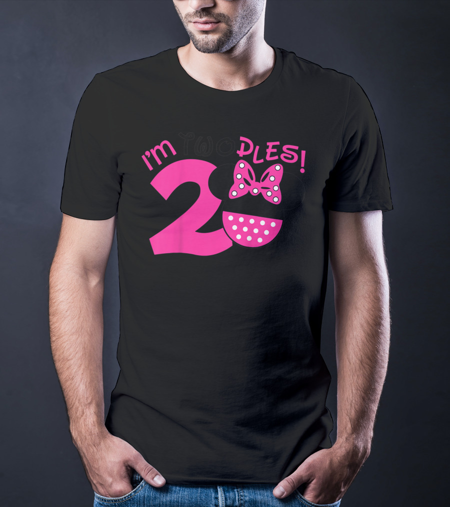 I'm Two Ples Mouse 2nd Birthday T-Shirt