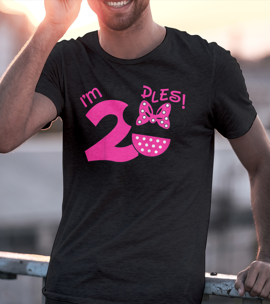 I'm Two Ples Mouse 2nd Birthday T-Shirt
