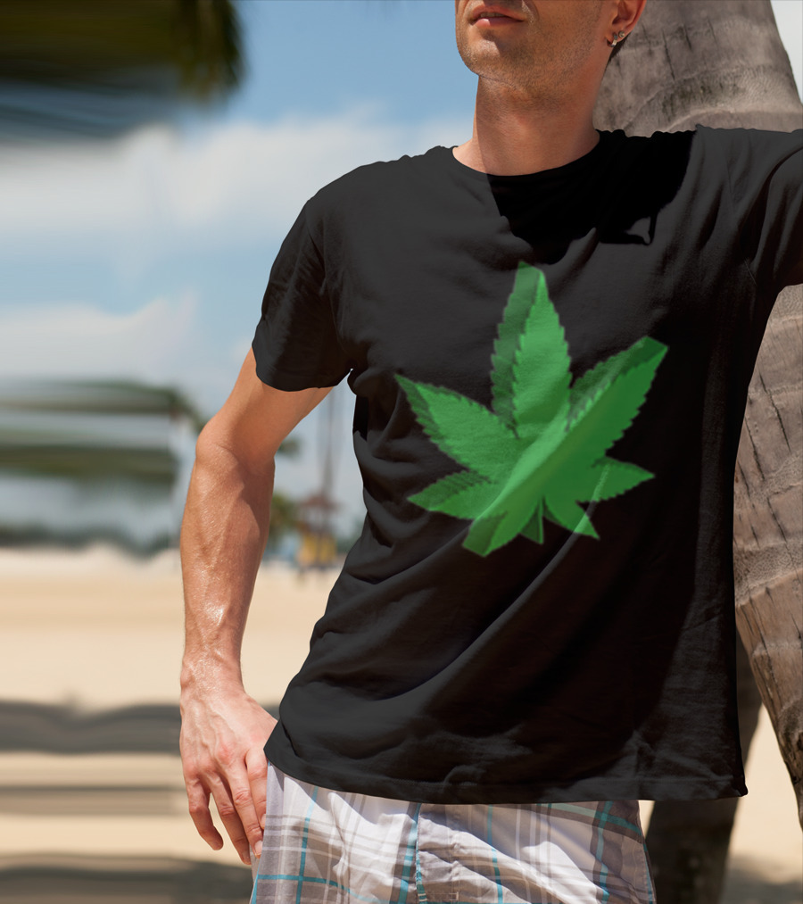 Marijuana Leaf 3D Green T-Shirt