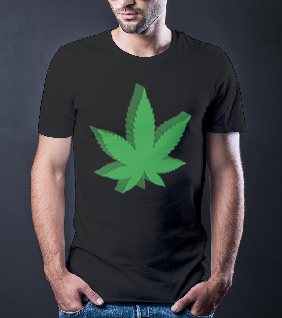 Marijuana Leaf 3D Green T-Shirt
