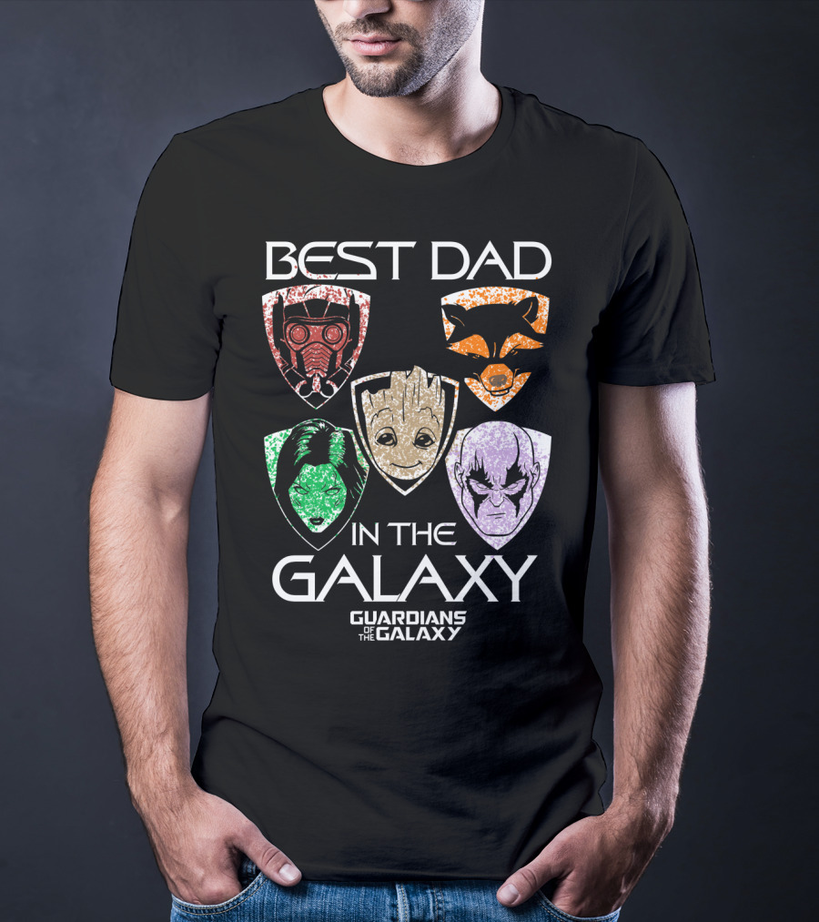 Best Dad In The Galaxy Guardians Of The Galaxy Father's Day T-Shirt
