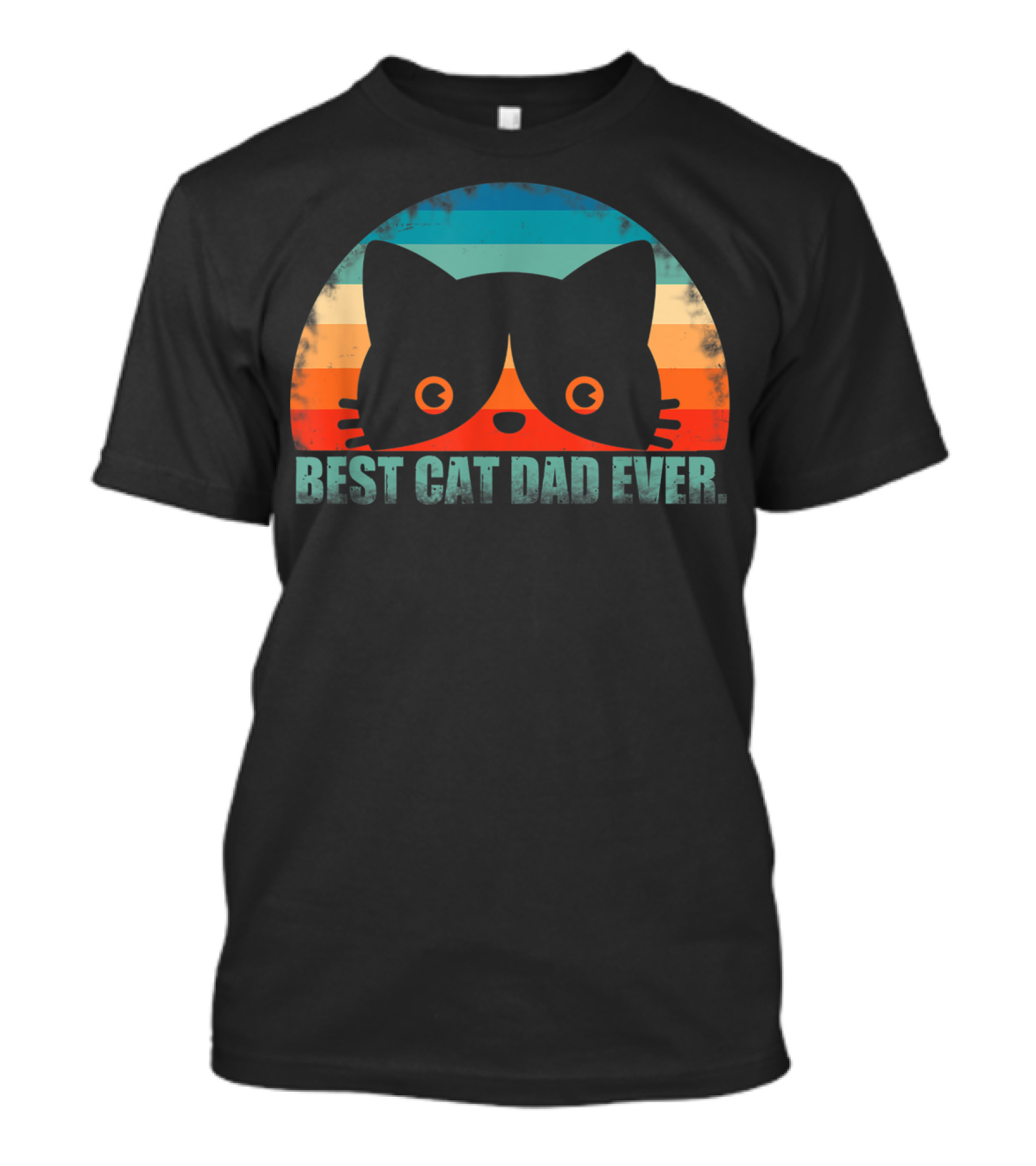 Best Cat Dad Ever Mens Father's Day From Wife T-Shirt