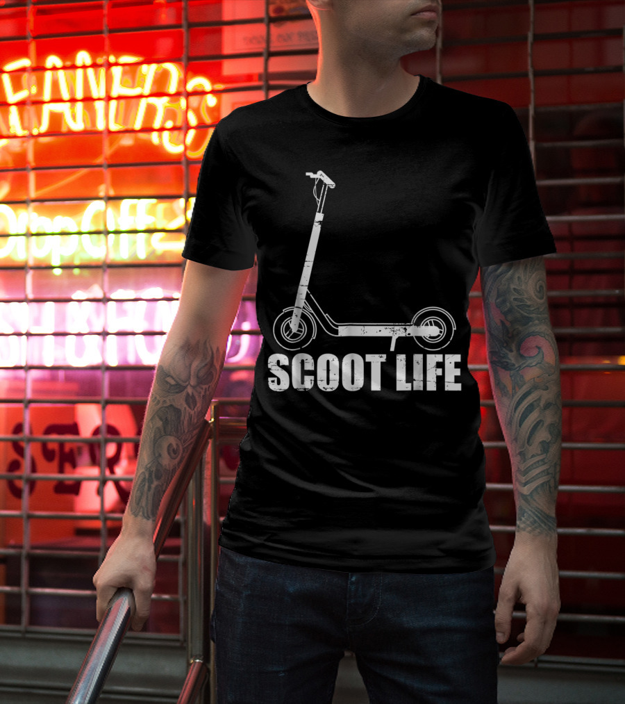 Scoot Life Kick Scooter Riders Mens T-Shirt