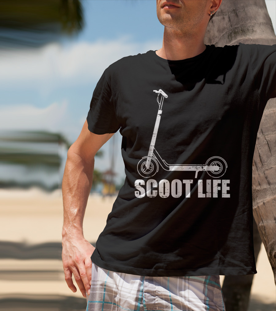 Scoot Life Kick Scooter Riders Mens T-Shirt