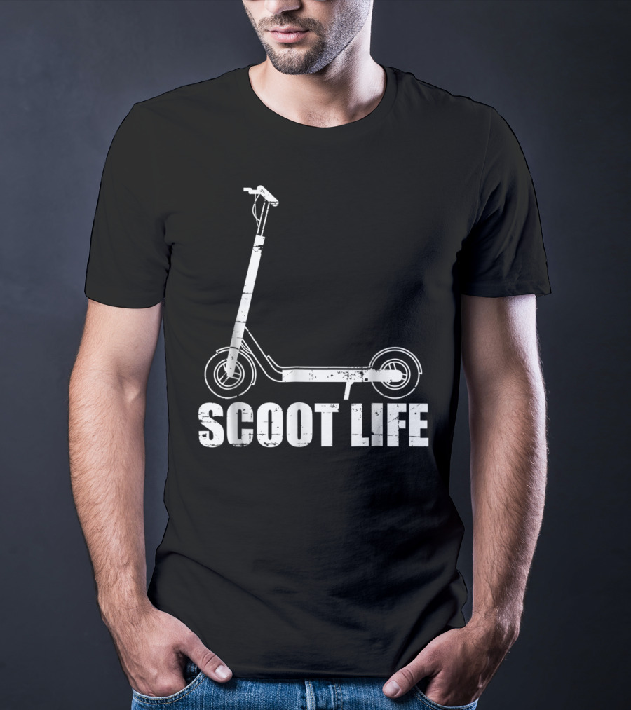 Scoot Life Kick Scooter Riders Mens T-Shirt