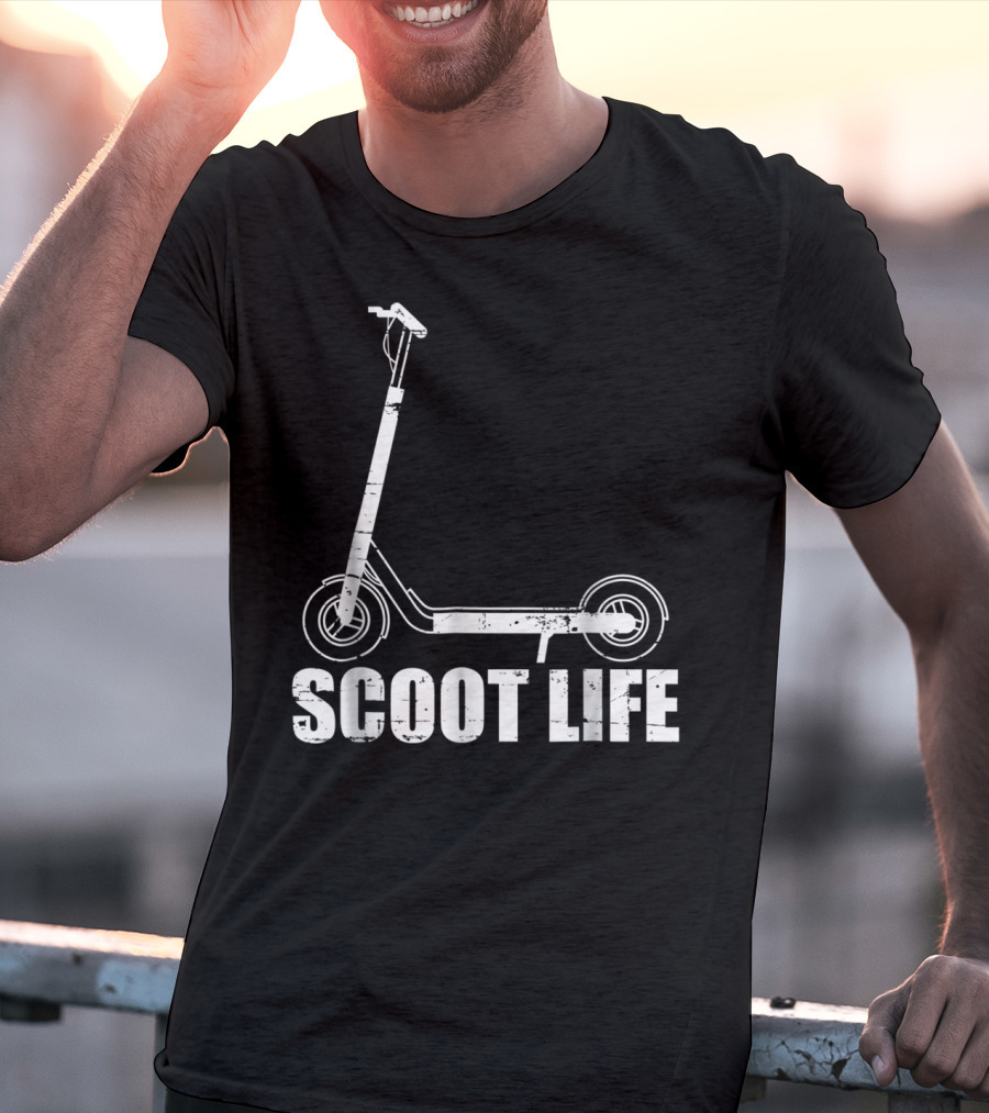 Scoot Life Kick Scooter Riders Mens T-Shirt