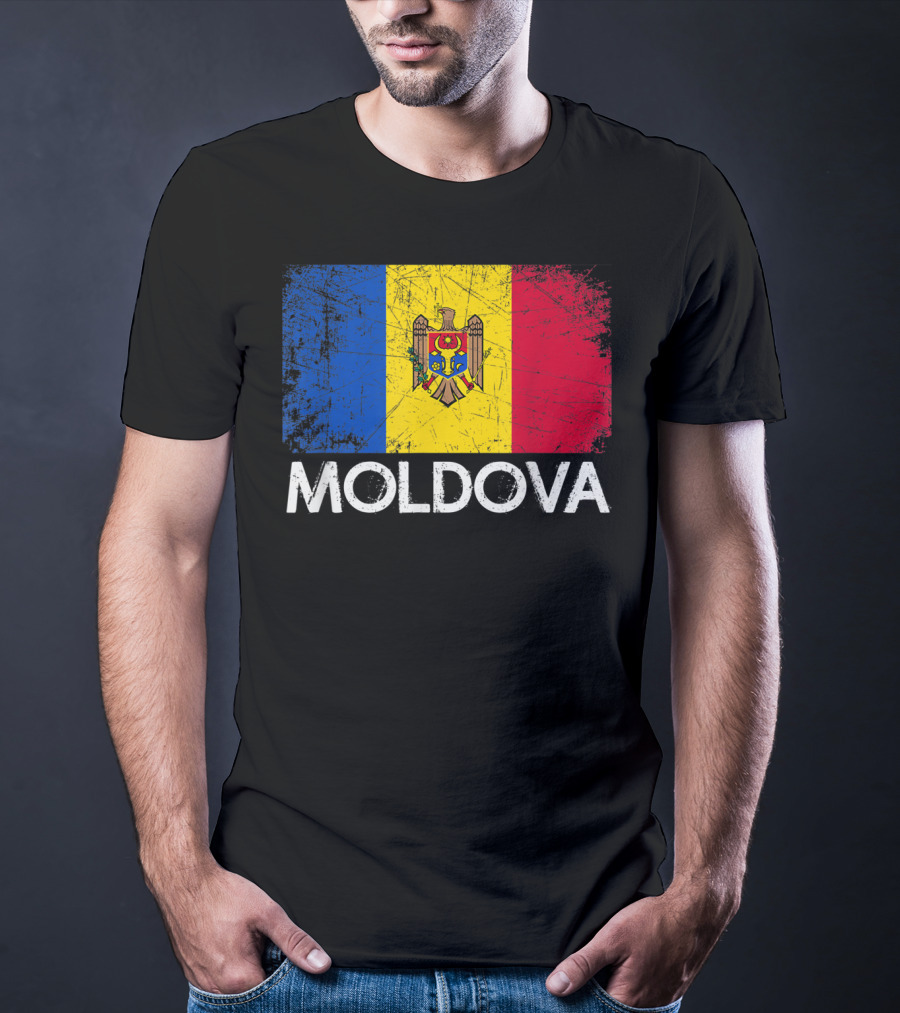 Vintage Moldovan Flag Moldova T-Shirt