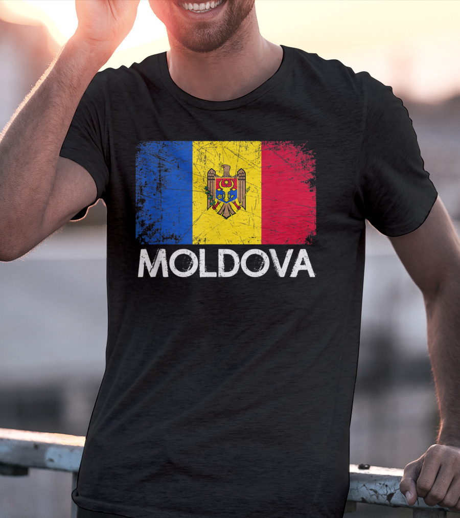 Vintage Moldovan Flag Moldova T-Shirt