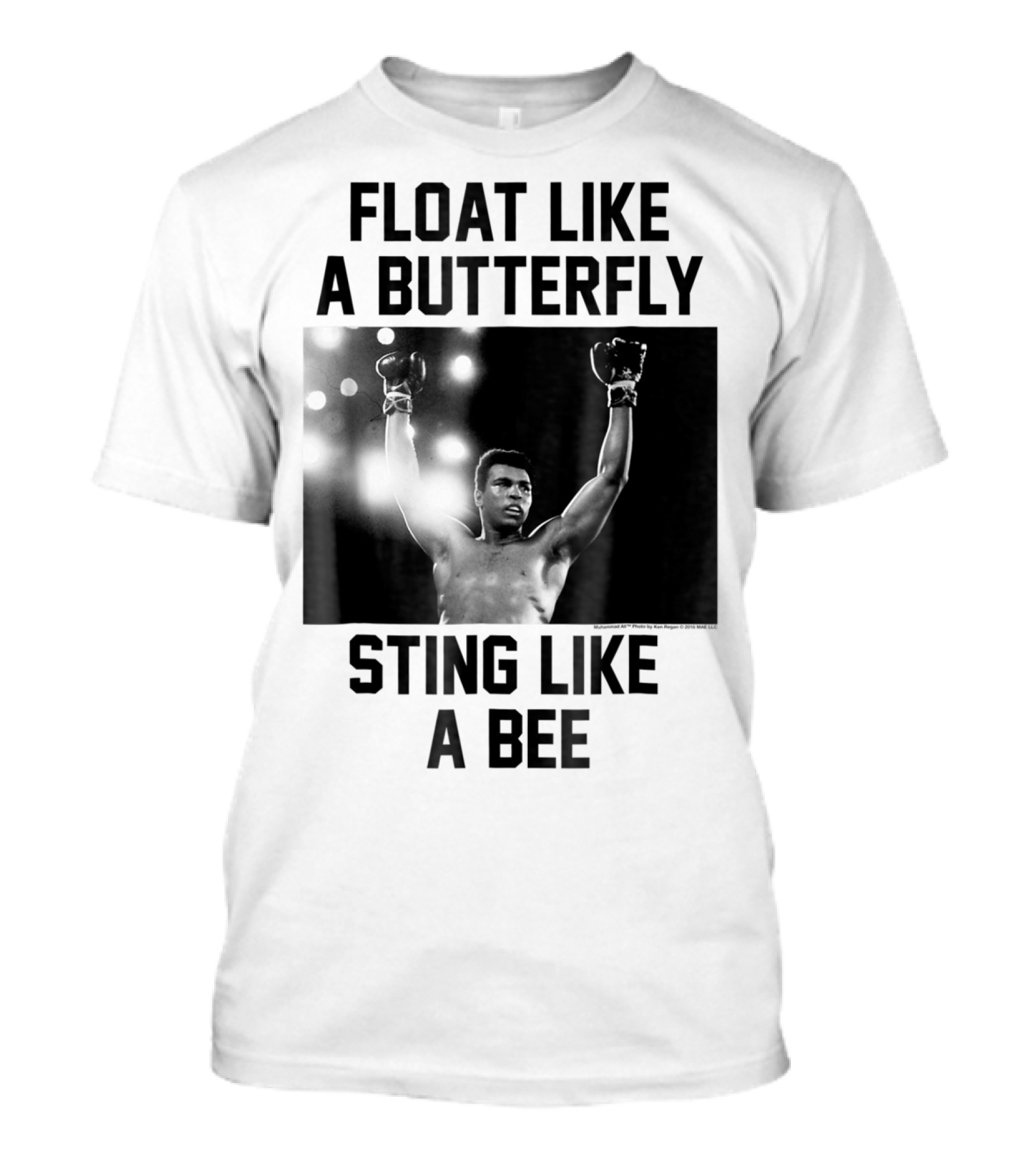 Float Like A Butterfly Sting Like A Bee Muhammad Ali Boxer T-Shirt