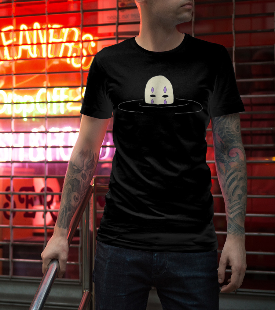 No Face Spirited Away Pastel Aesthetic Grunge Floating Mask T-Shirt