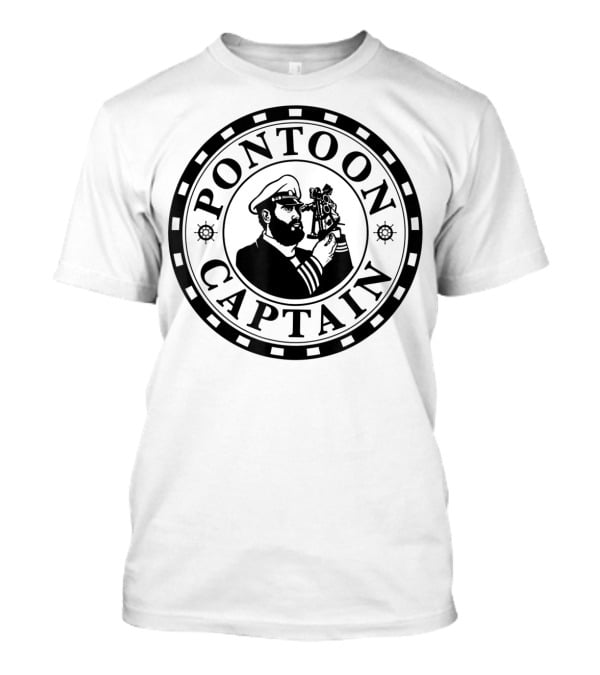Pontoon Captain Nautical Navigator T-Shirt