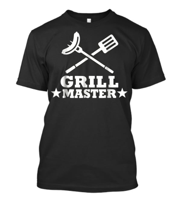GRILL MASTER Sausage Spatula Stars Cooking Barbecue T-Shirt