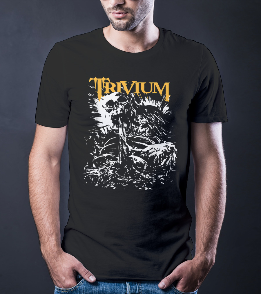 Trivium Heavy Metal Skull T-Shirt