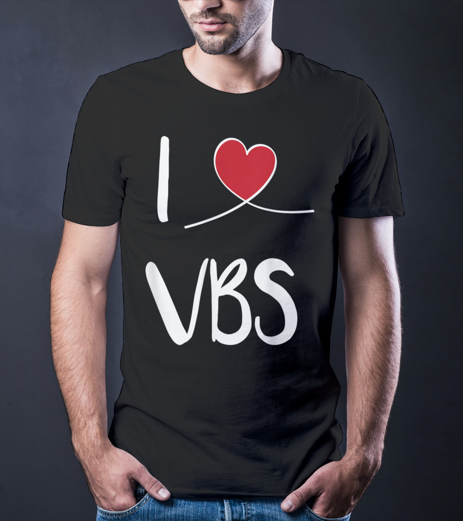 I Love VBS Cute Christian Vacation Bible School T-Shirt