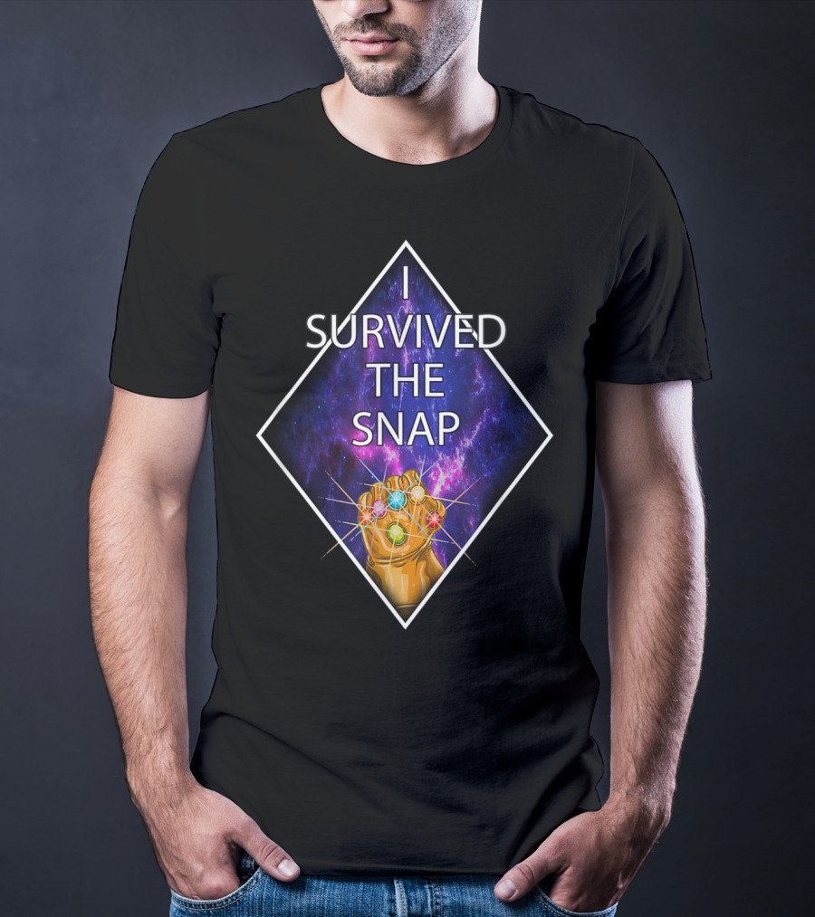 I Survived The Snap Infinity Gauntlet Humor Kirbi T-Shirt
