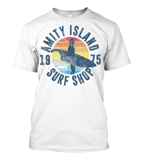 Jaws Amity Island 1975 Surf Shop Retro T-Shirt