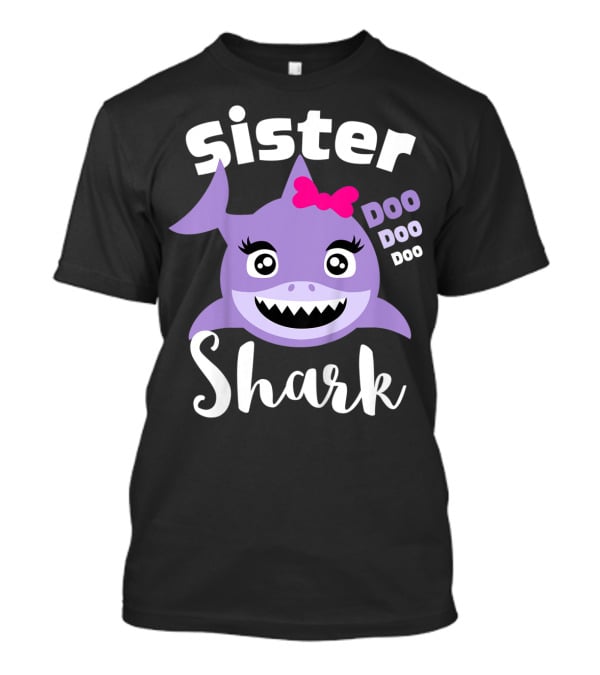 Sister Shark Doo Doo Doo Baby Shark Kids T-Shirt