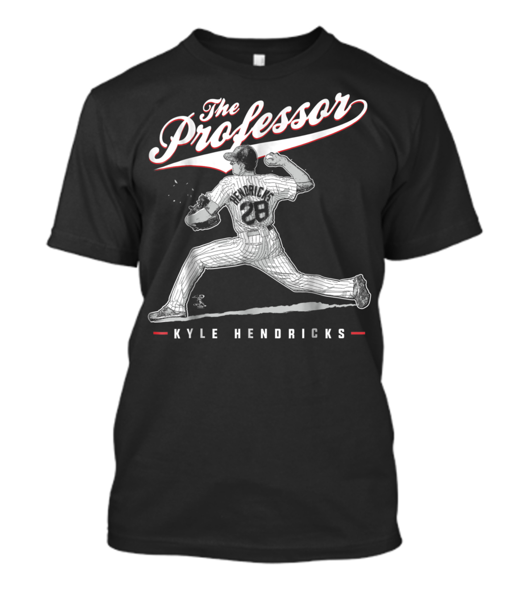 Kyle Hendricks The Professor 28 Pitching Legend T-Shirt