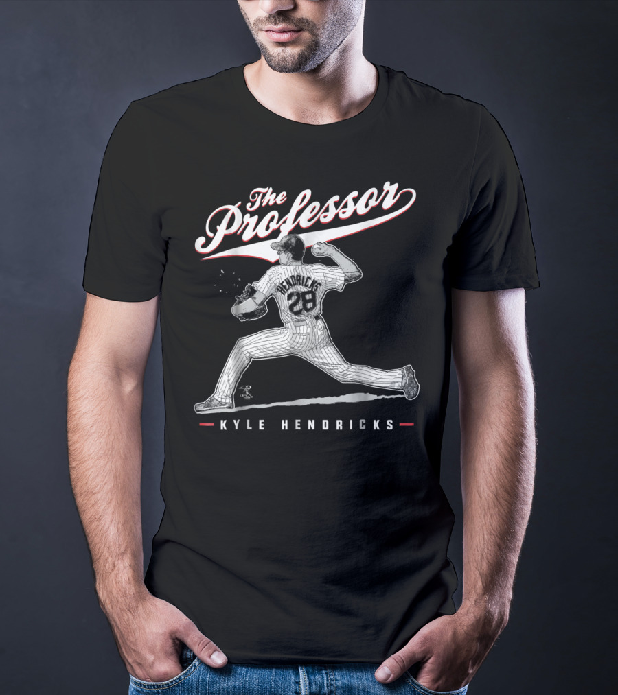 Kyle Hendricks The Professor 28 Pitching Legend T-Shirt