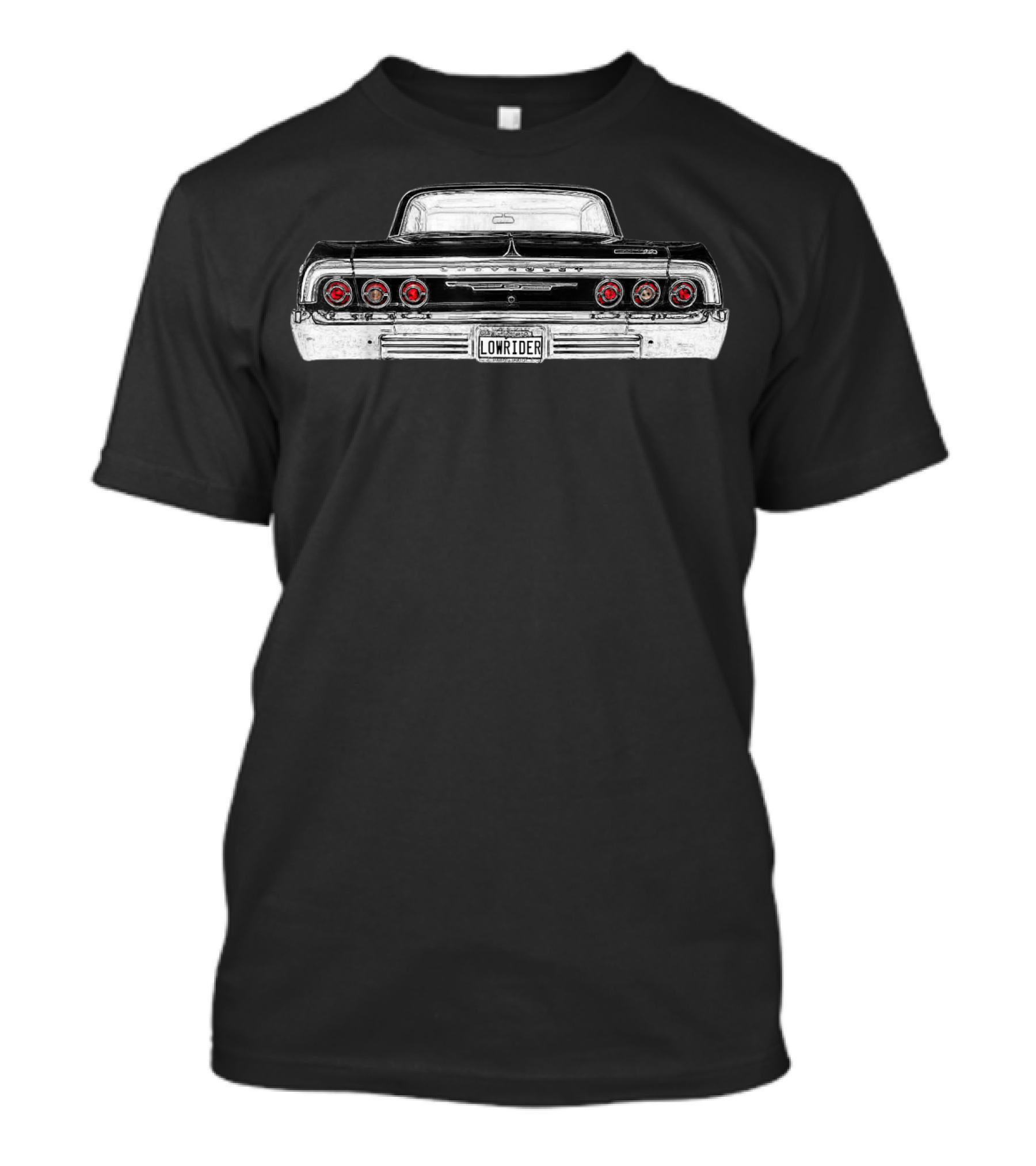 64 Impala Lowrider Rear View T-Shirt