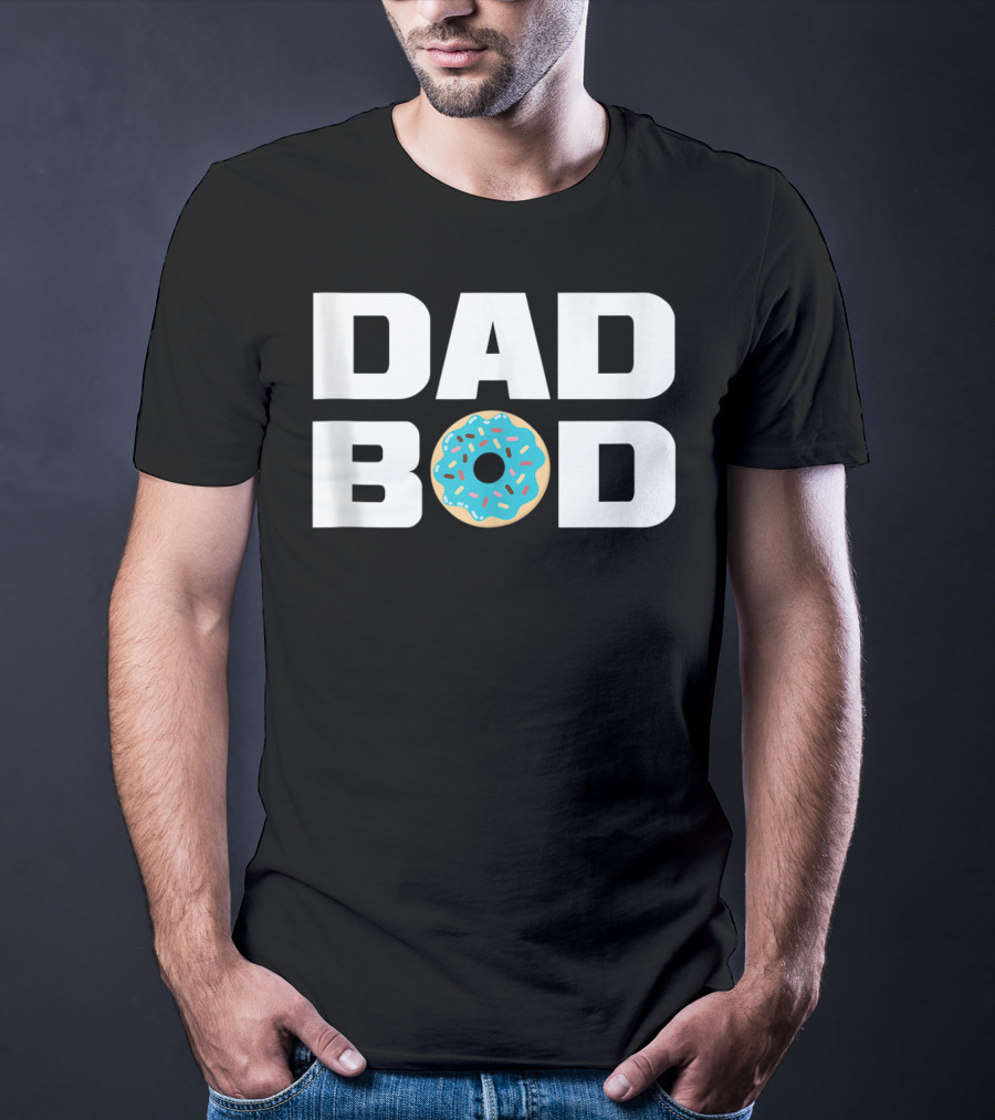 Dad Bod Donut Fitness Gym Mens T-Shirt