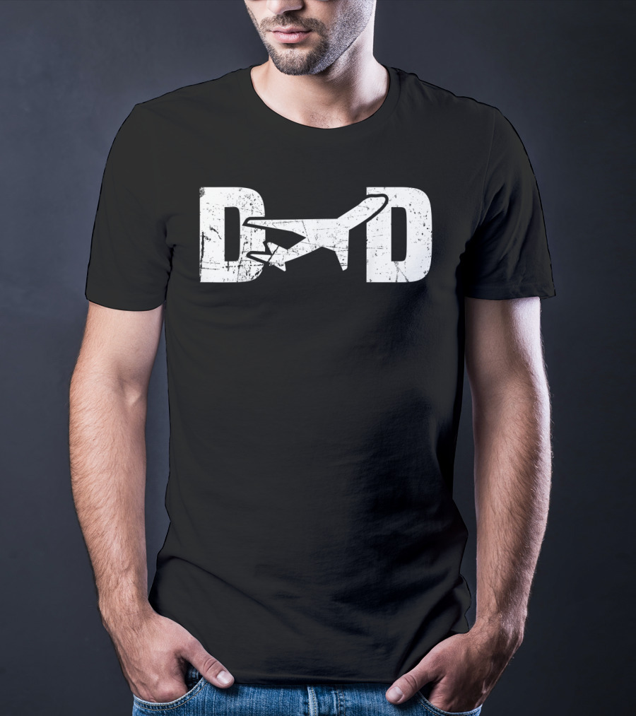 Pilot Dad Airplane Aviation Design For Men T-Shirt