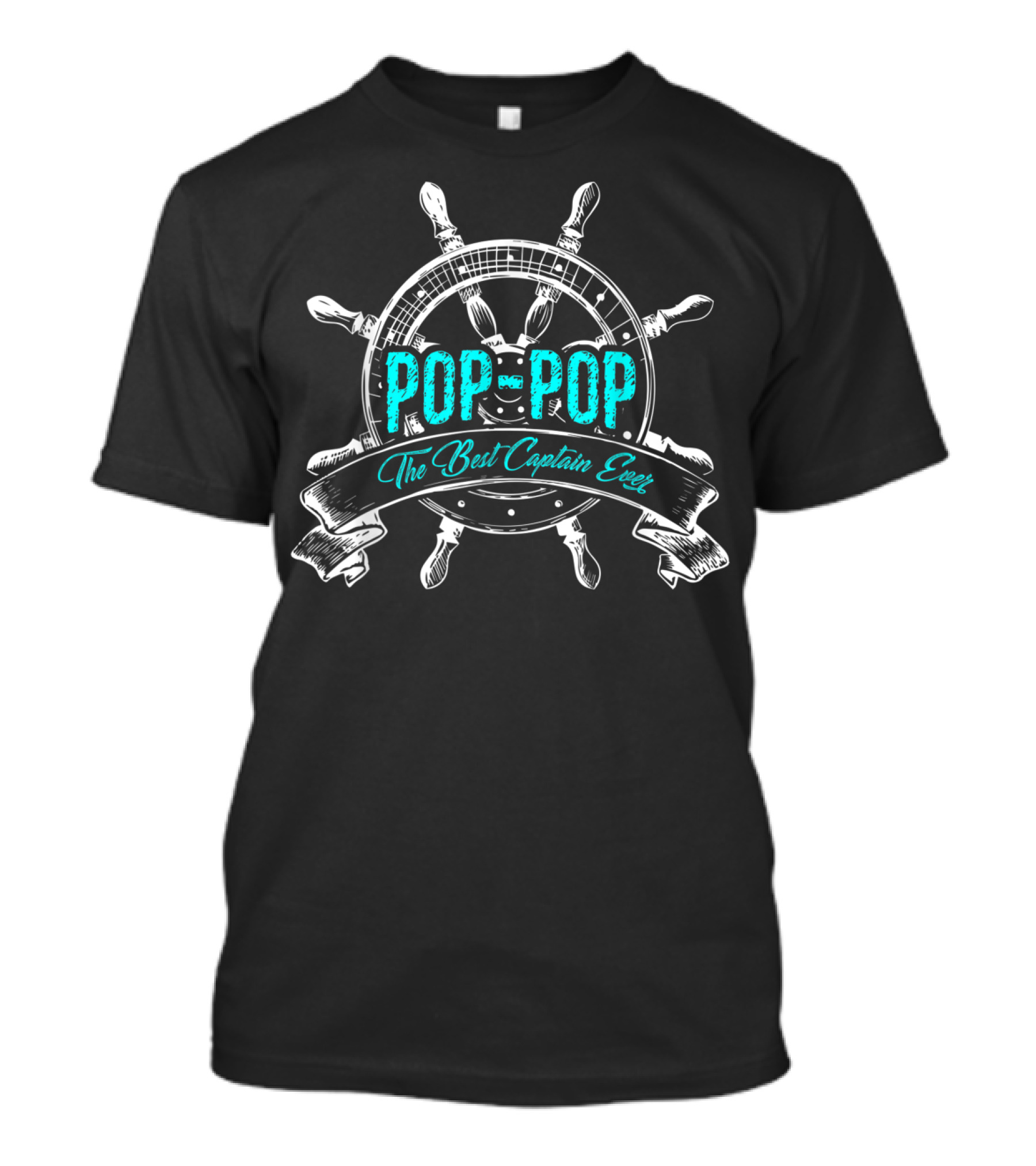 Pop Pop The Best Captain Ever Grandpa Pop Mens T-Shirt